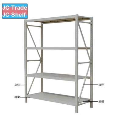 Low Price Customized Light Duty Metal Storage Rack System with Diamond Hole for Shop Display